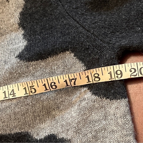 Theory Jaidyn Wool Mohair Sweater Size Small Gray/Black Long Sleeve - Picture 7 of 7